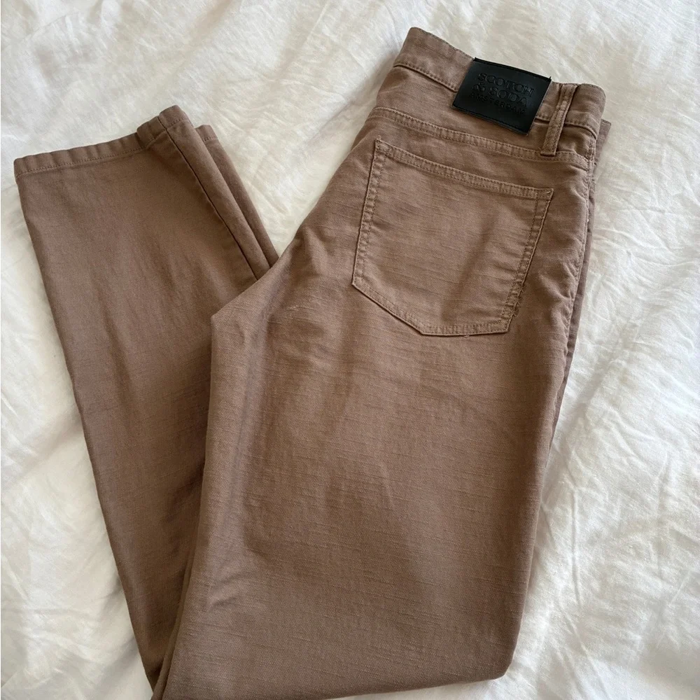 Men’s Scotch & Soda Tan Denim Pants 32/32 - Picture 2 of 5